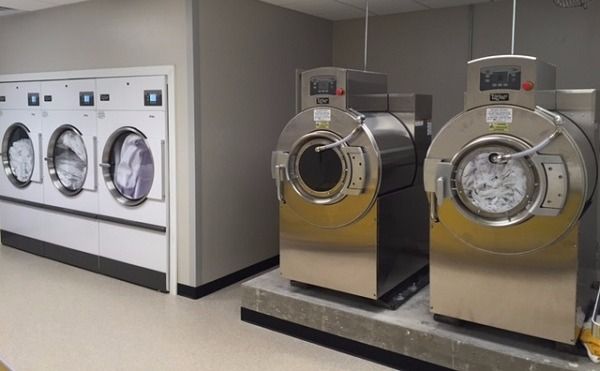 UniMac equipment installed in hotel laundry facility.